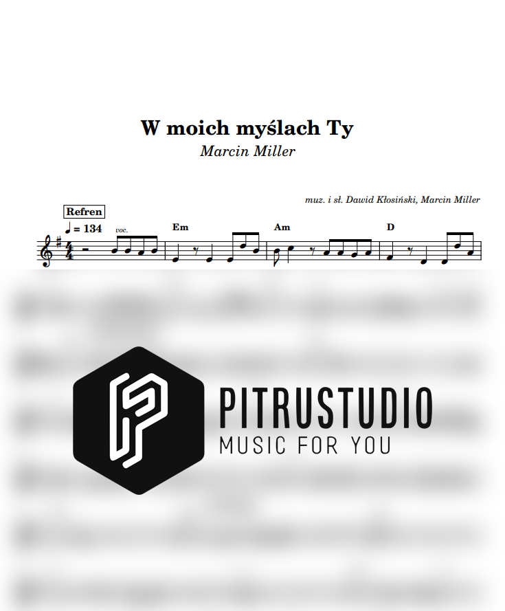 w moich myślach ty
