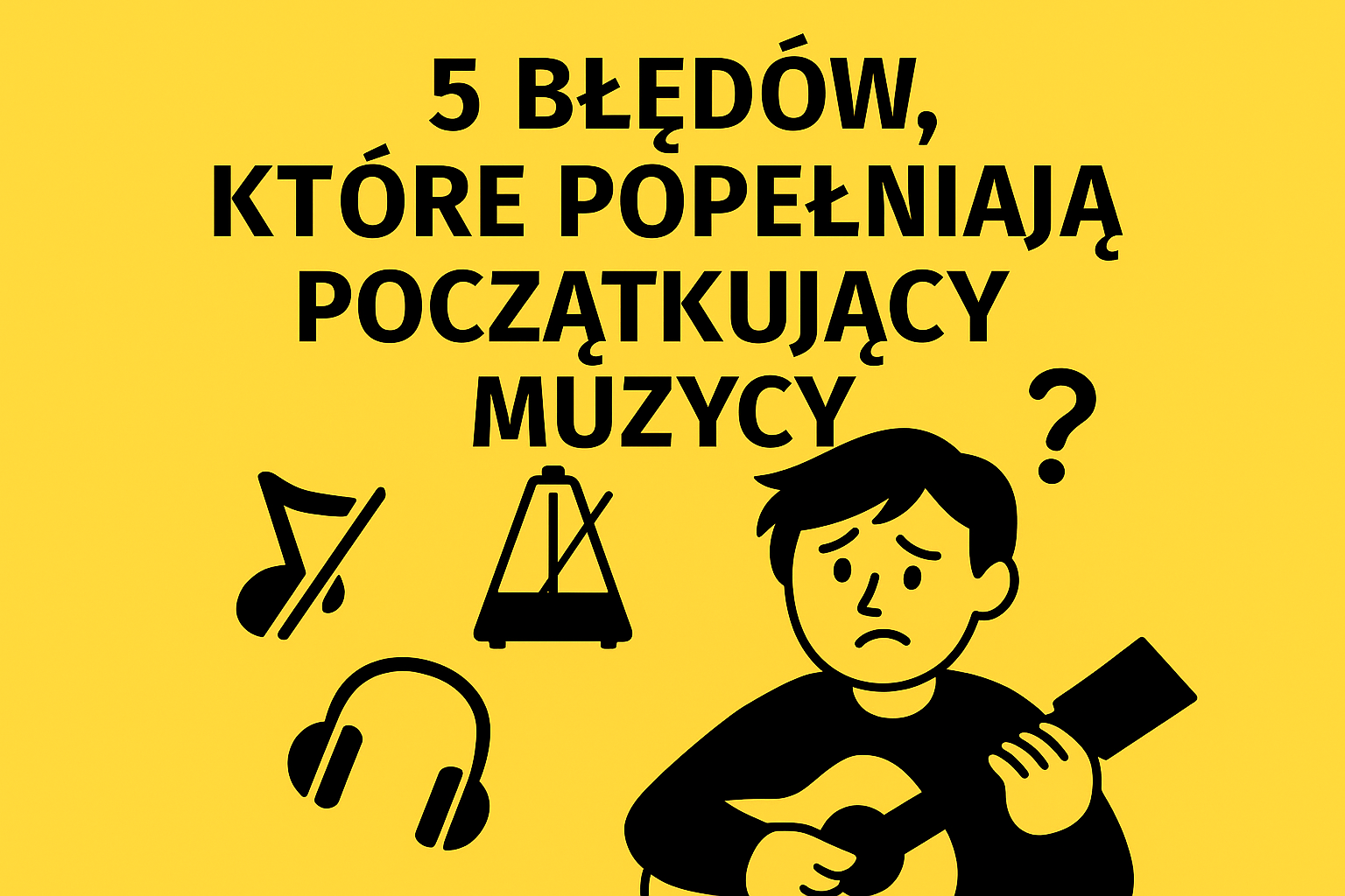Read more about the article 🎼 5 błędów, które popełniają początkujący muzycy (i jak ich uniknąć)