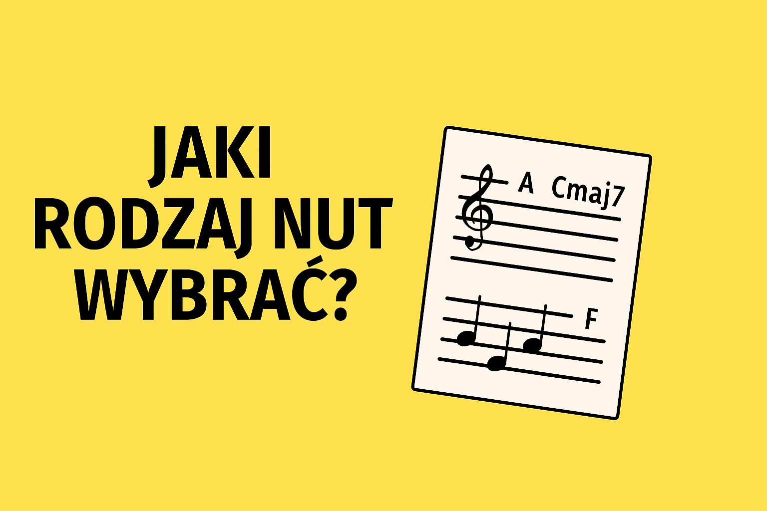 You are currently viewing Jaki rodzaj nut wybrać? Linia melodyczna, akompaniament czy basowanie?