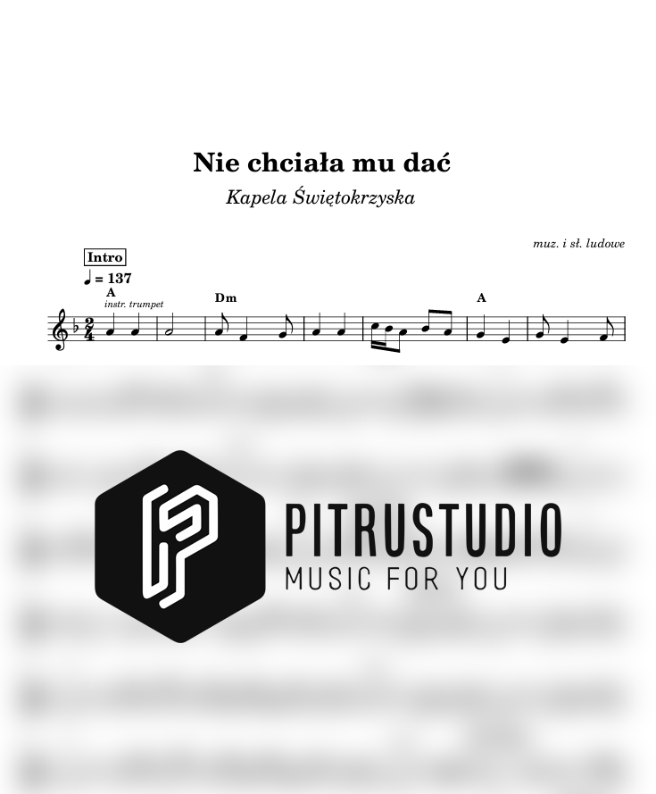 Kapela Świętokrzyska - Nie chciała mu dać nie chciała mu dać