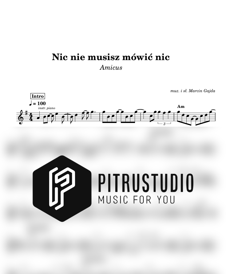 Nic nie musisz mówić nic
