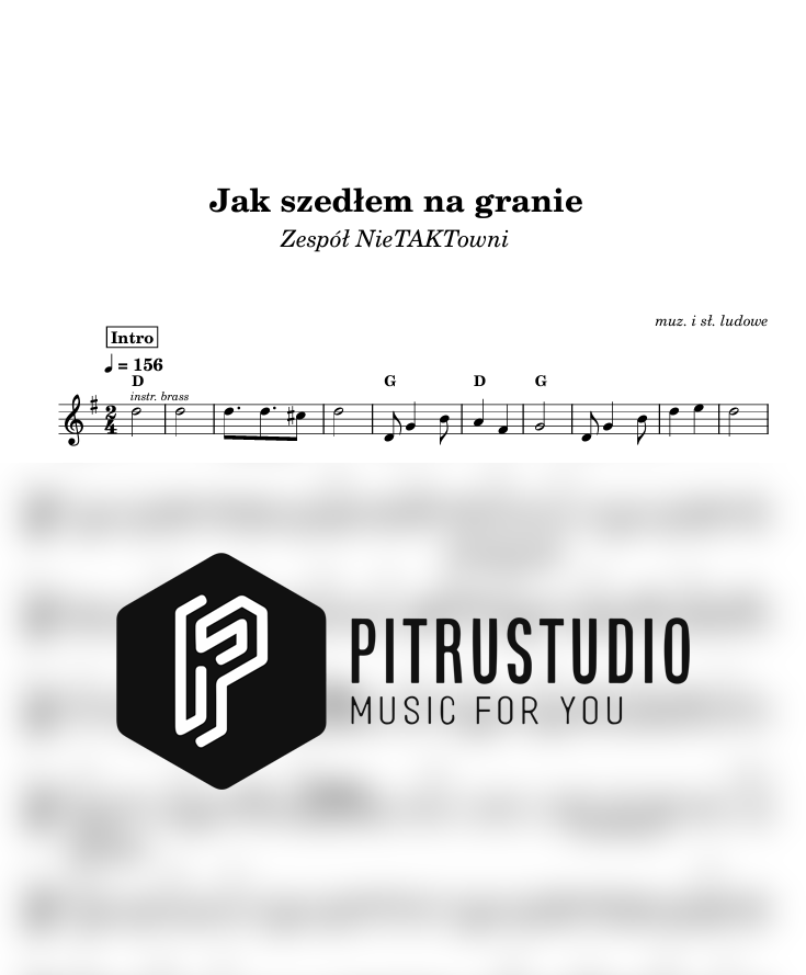 jak szedłem na granie nuty