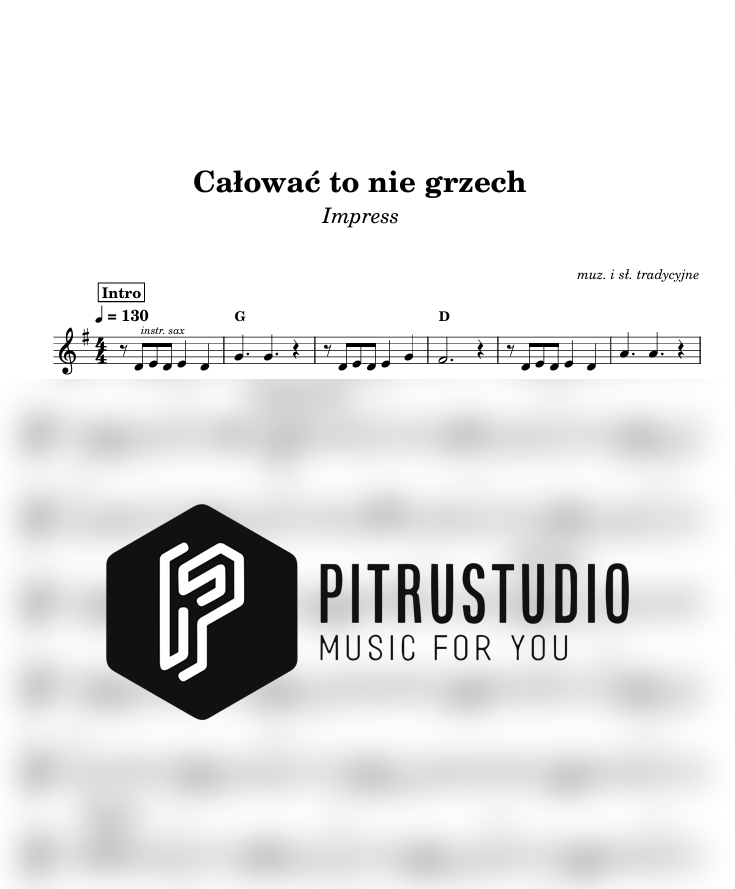 całować to nie grzech nuty