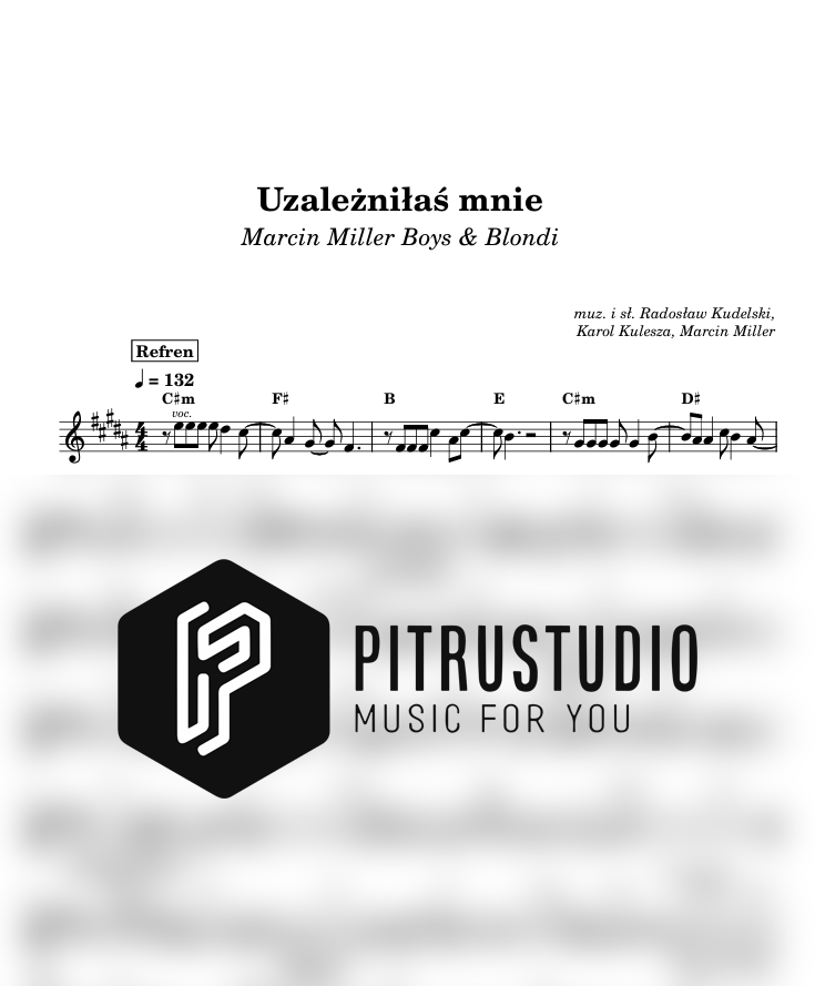 Marcin Miller Boys & Blondi - Uzależniłaś mnie uzależniłaś mnie nuty