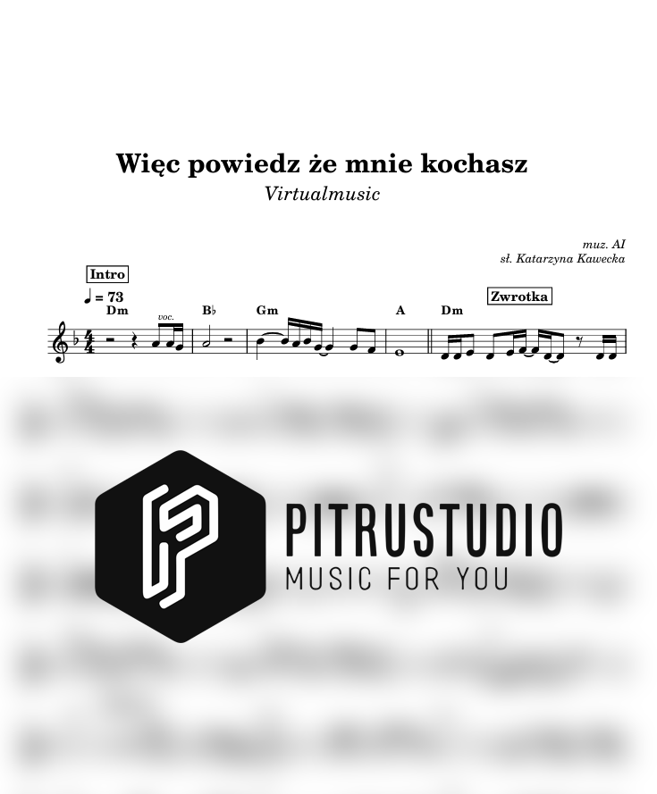 Virtualmusic - Więc powiedz że mnie kochasz więc powiedz że mnie kochasz nuty