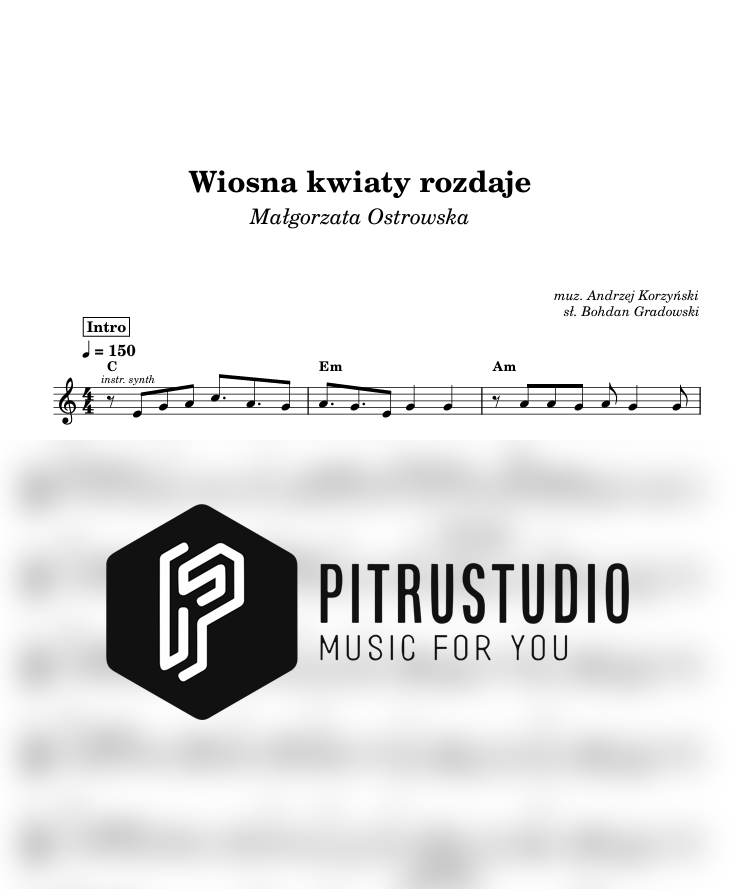 Małgorzata Ostrowska - Wiosna kwiaty rozdaje wiosna kwiaty rozdaje nuty