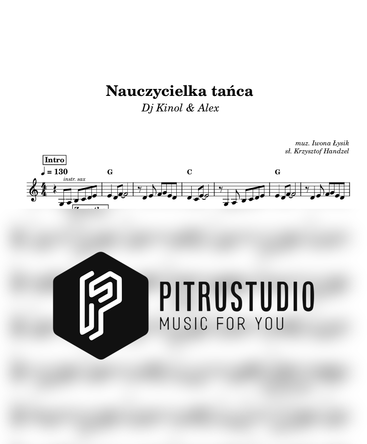nauczycielka tańca nuty
