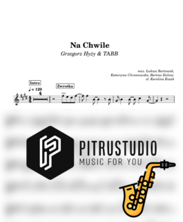 na chwilę nuty sax alt