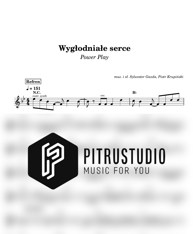 wygłodniałe serce nuty