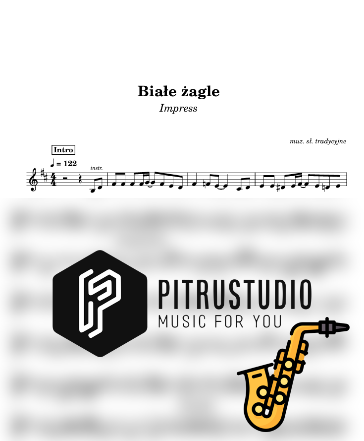 Impress - Białe żagle białe żagle nuty sax alt