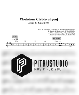 chciałam ciebie więcej nuty