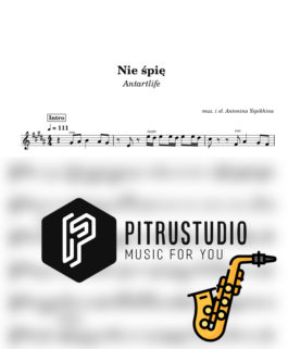 nie śpię nuty sax alt