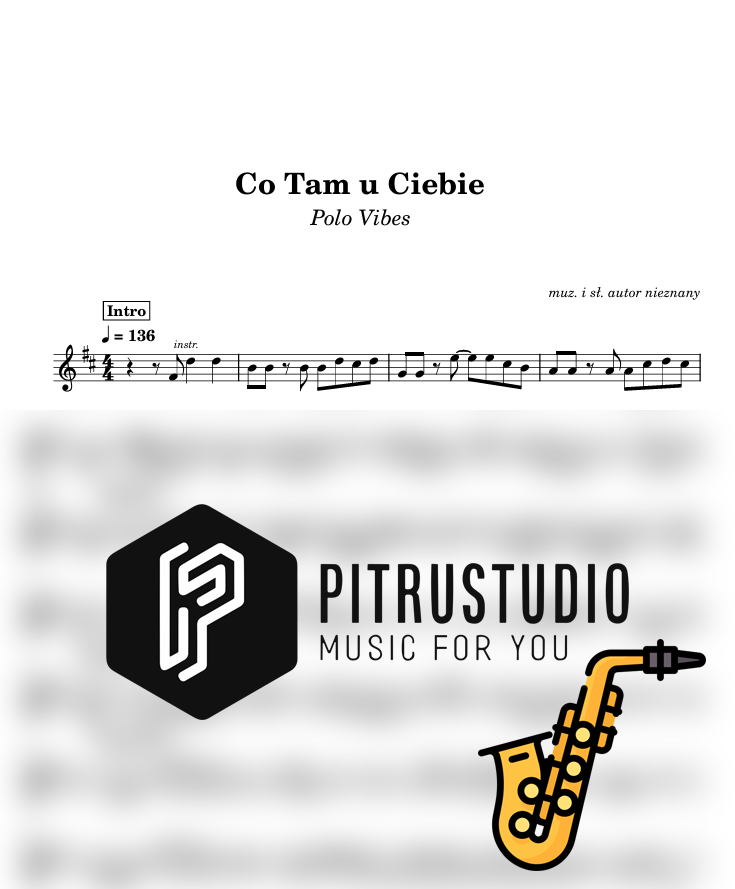 co tam u ciebie nuty sax alt