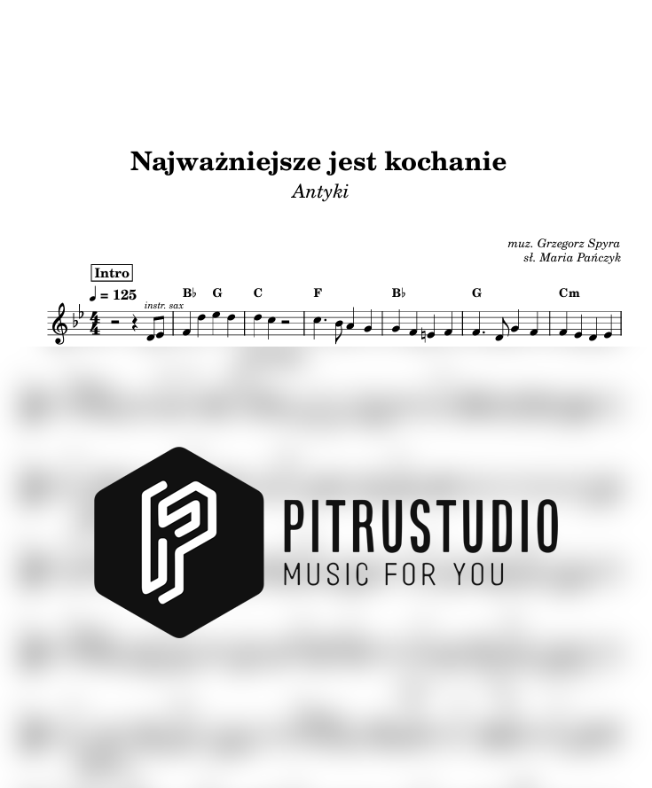 najważniejsze jest kochanie nuty