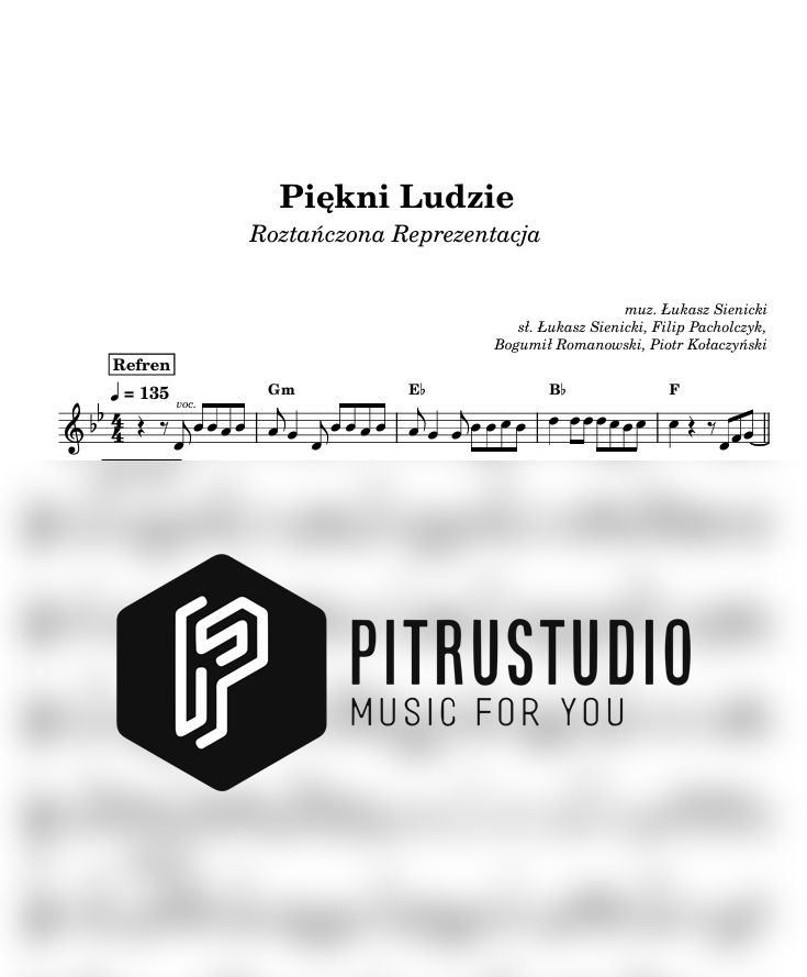 piękni ludzie nuty