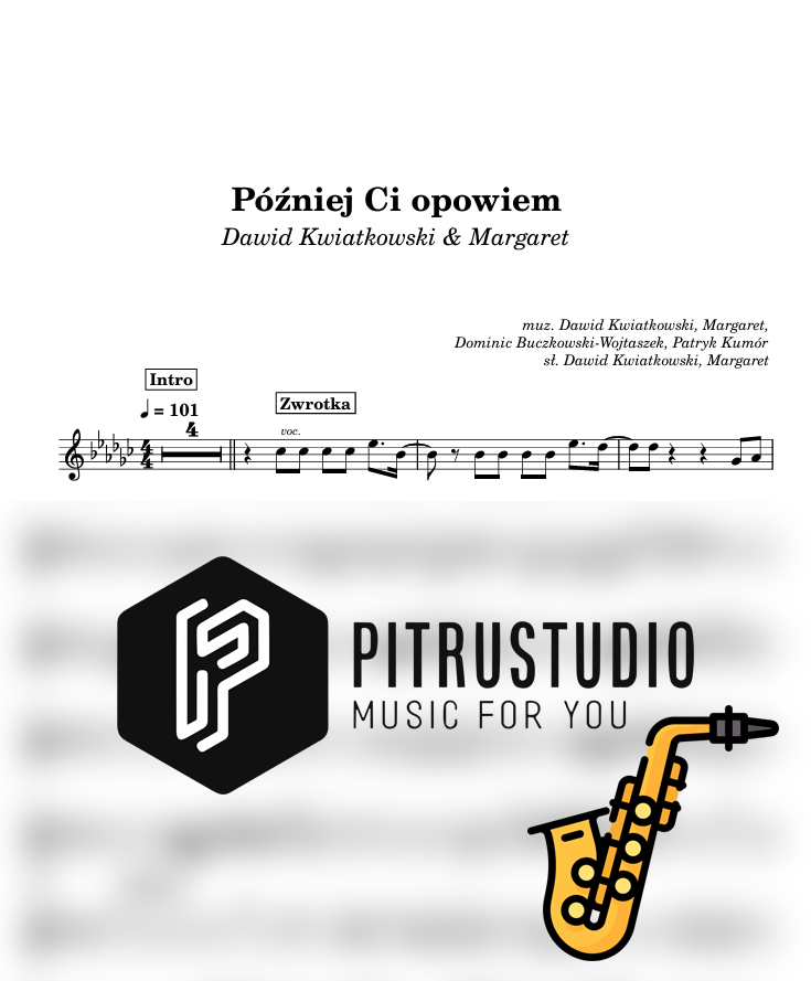 później ci opowiem nuty sax alt