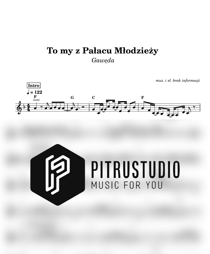 to my z pałacu młodzieży nuty