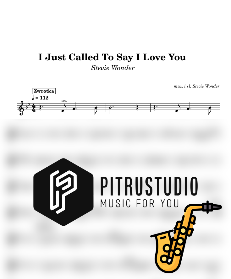 i just called to say i love you nuty sax alt