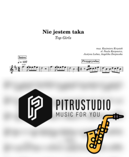 nie jestem taka nuty sax alt