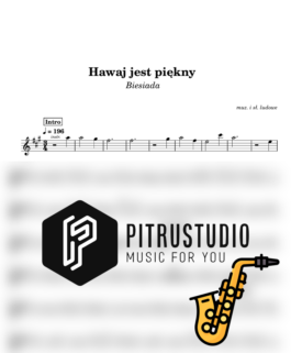 hawaj jest piękny nuty sax alt
