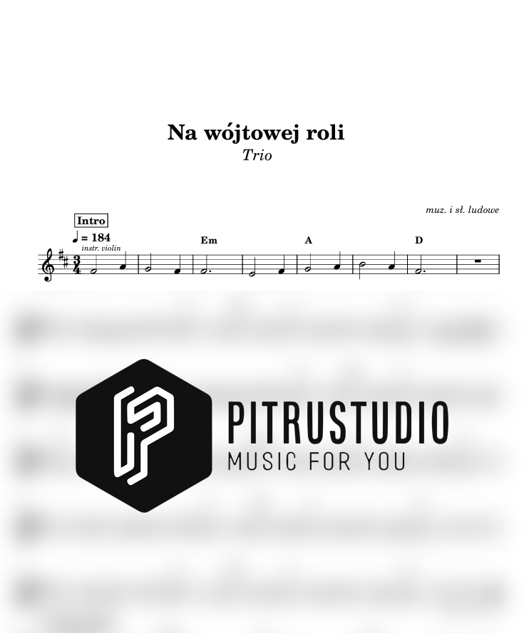 na wójtowej roli nuty