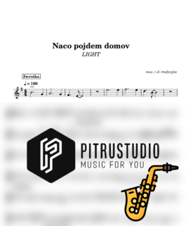 naco pojdem domov nuty sax alt
