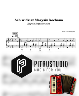 ach widzisz marysiu kochana nuty akordeon