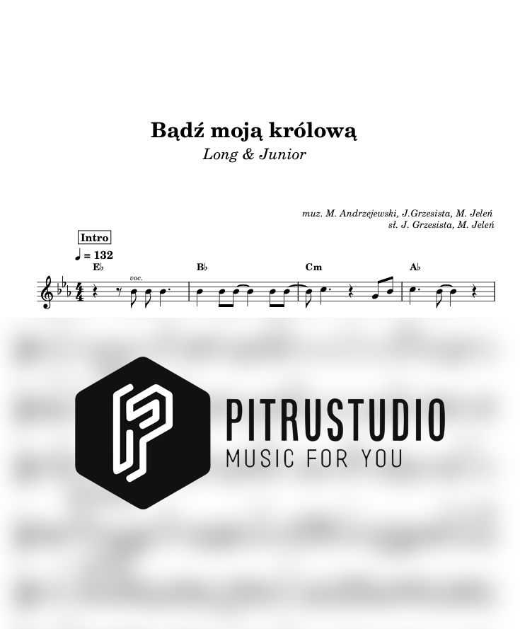 bądź moją królową nuty