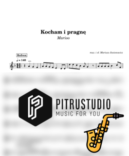 kocham i pragnę nuty sax alt