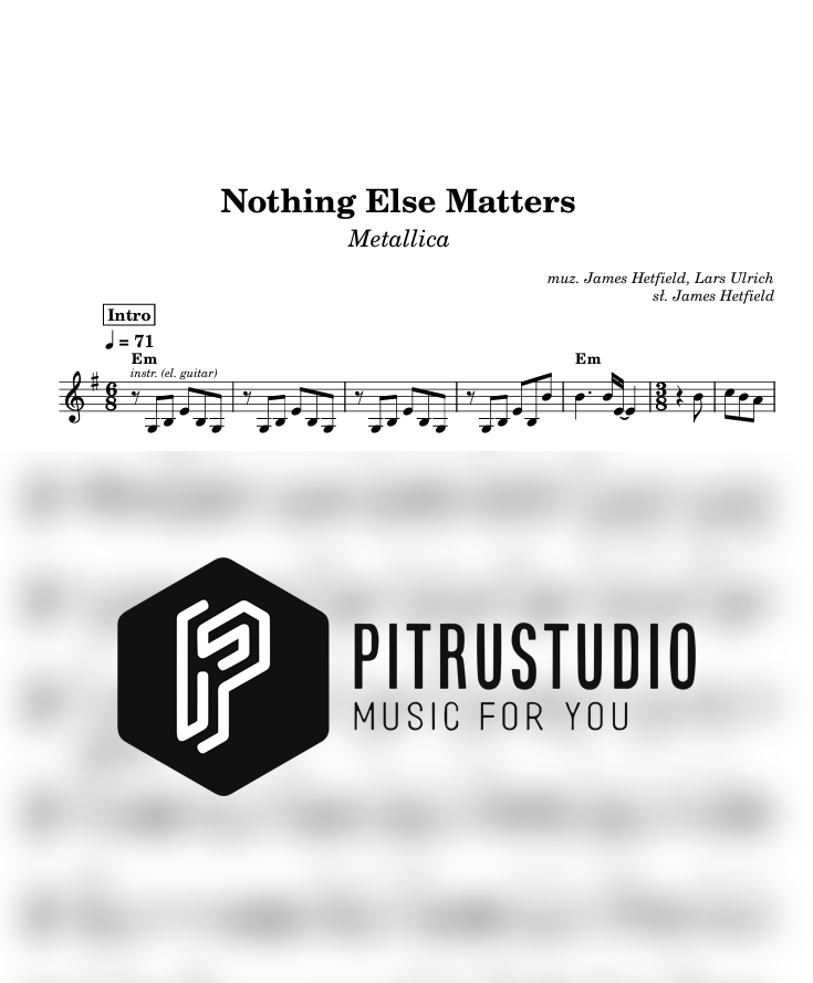nothing else matters nuty