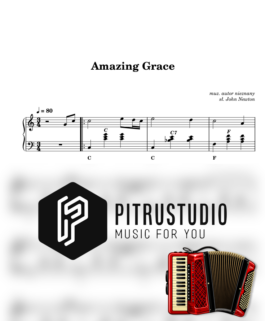 amazing grace nuty akordeon