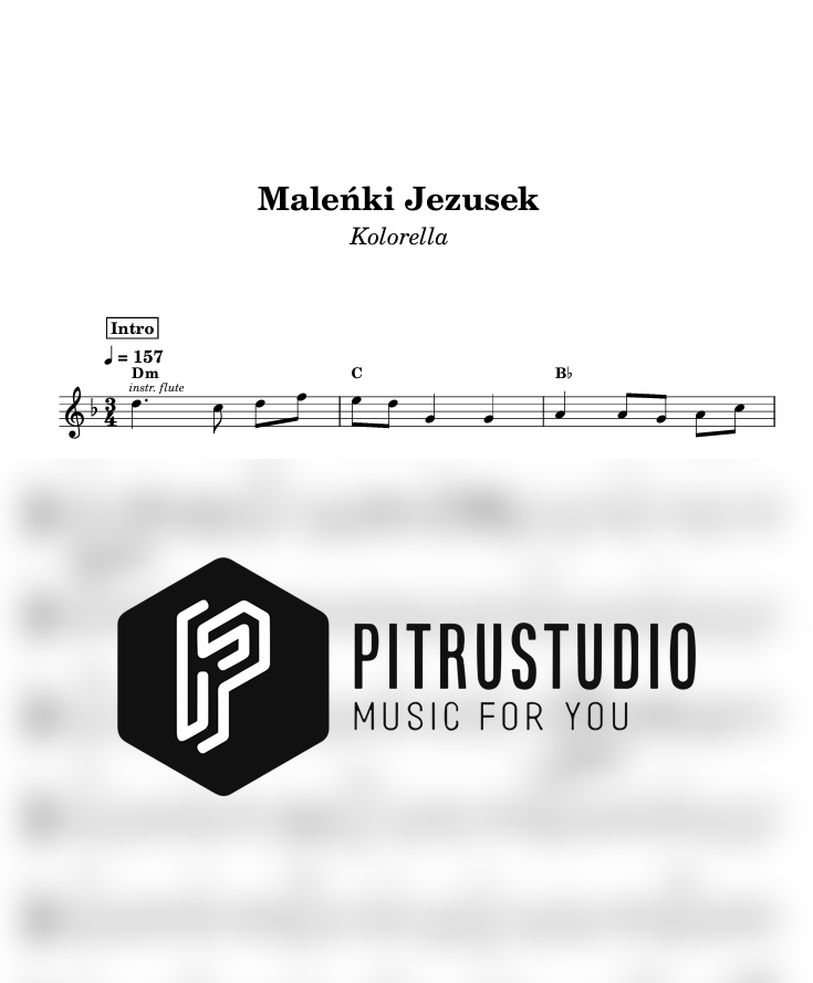 maleńki jezusek nuty