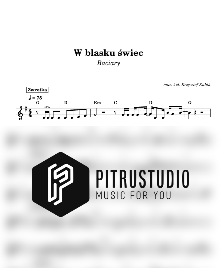 w blasku świec baciary nuty
