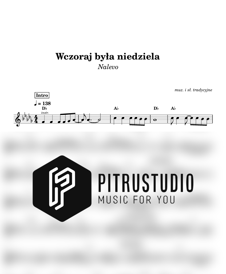 wczoraj była niedziela nuty